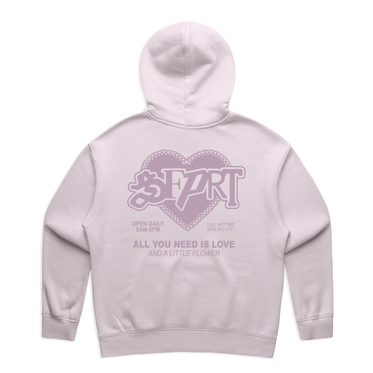 All You Need Is Love & Flower Hoodie