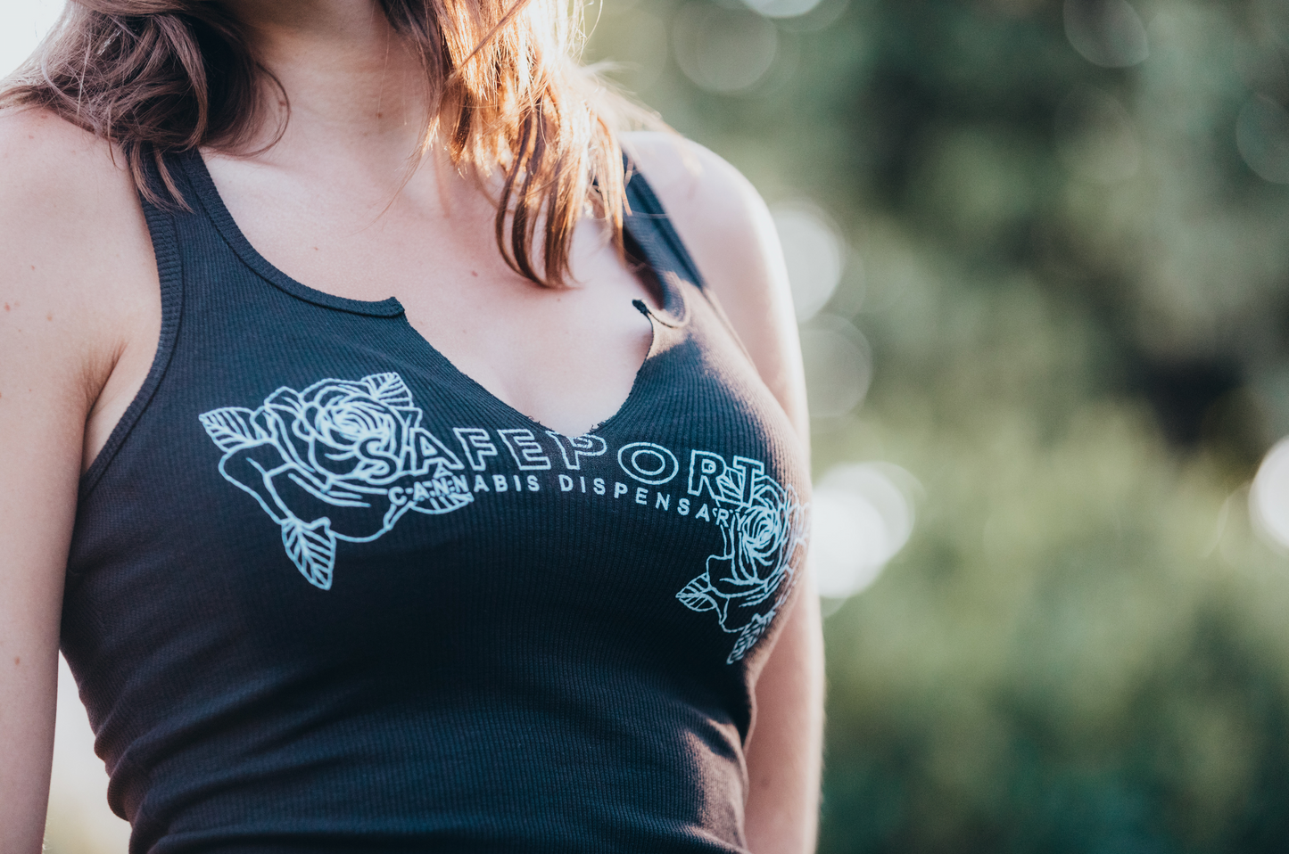 Smell The Roses Ribbed Tank